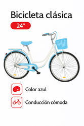 BICICLETA 24“ Color azul