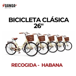 BICICLETA 26“ Color beige RECOGIDA - HABANA