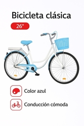 BICICLETA 26“ Color azul