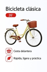 BICICLETA 26“ Color beige